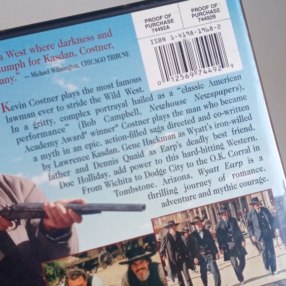 Wyatt Earp DVD Gene Hackman Kevin Costner Dennis Quaid 1994 Western - Picture 4 of 11